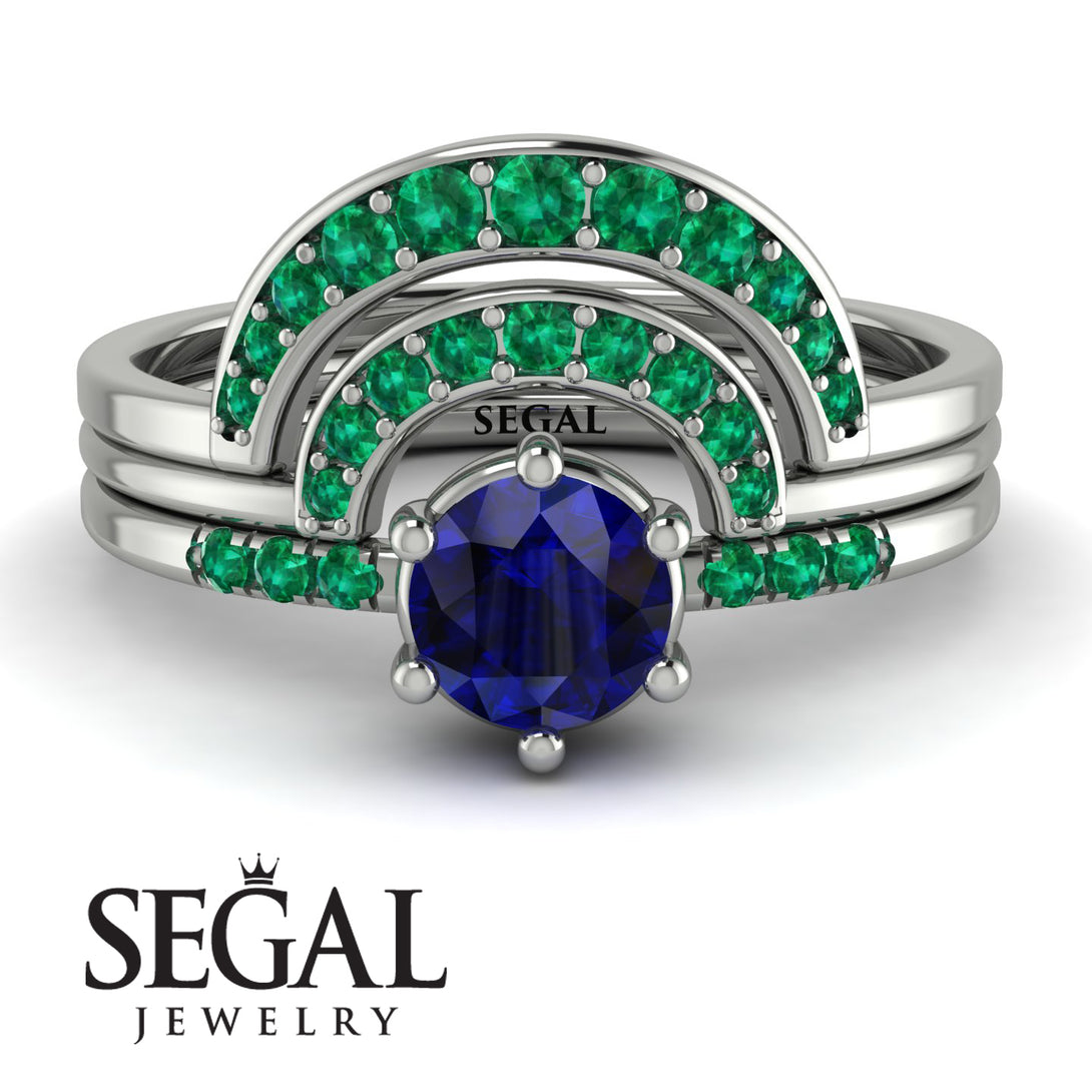 Stacking Sapphire Bridal Set - Mckenzie No. 30