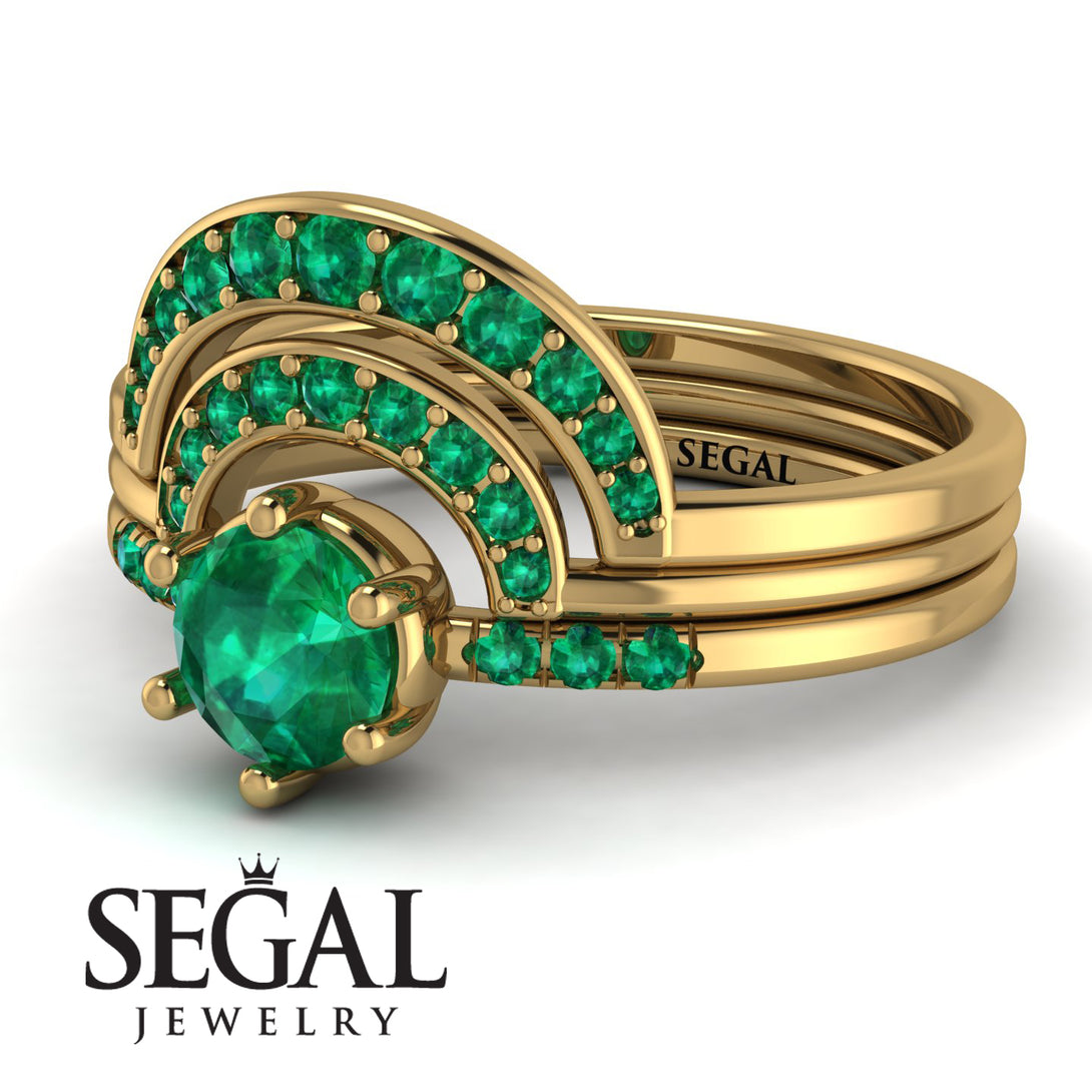 Stacking Emerald Bridal Set - Mckenzie No. 19