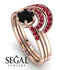 Stacking Black Diamond Bridal Set - Mckenzie No. 53 image 2