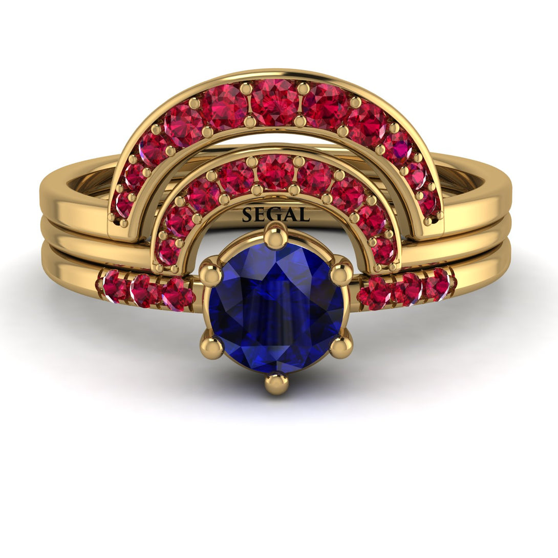 Stacking Sapphire Bridal Set - Mckenzie No. 58