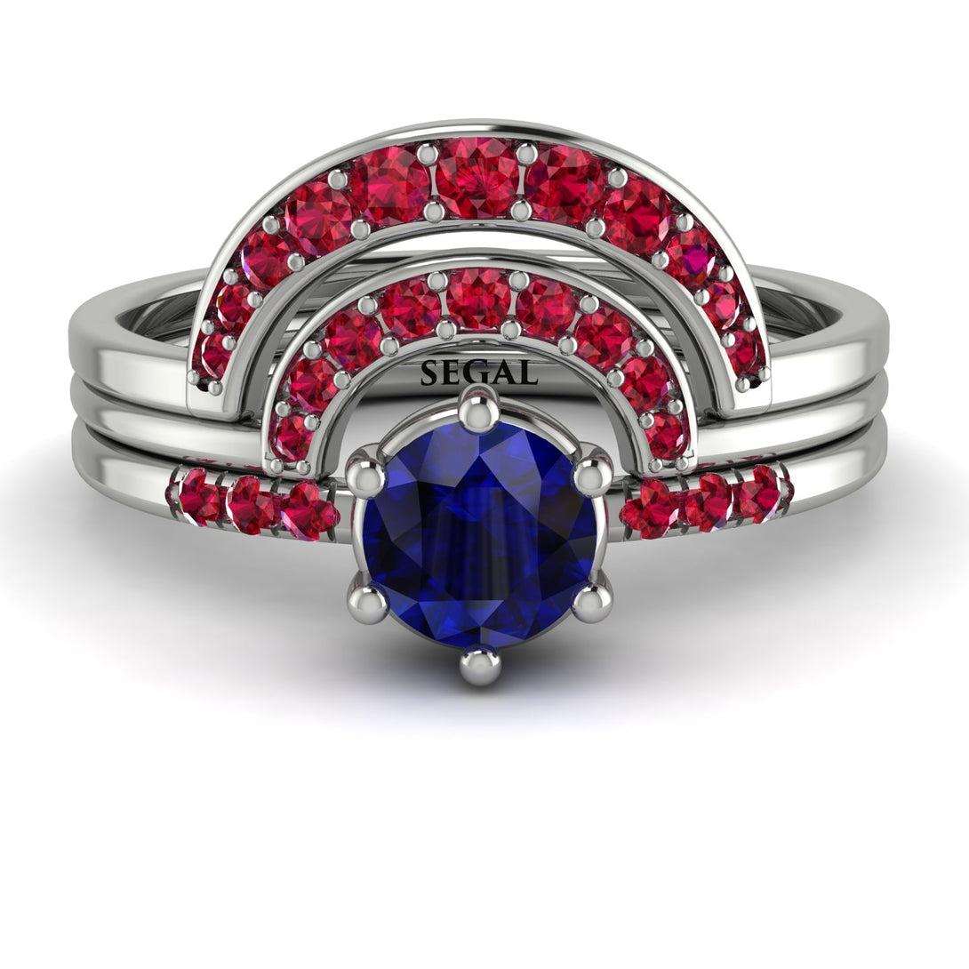Stacking Sapphire Bridal Set - Mckenzie No. 60