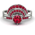 Stacking Ruby Bridal Set - Mckenzie No. 57