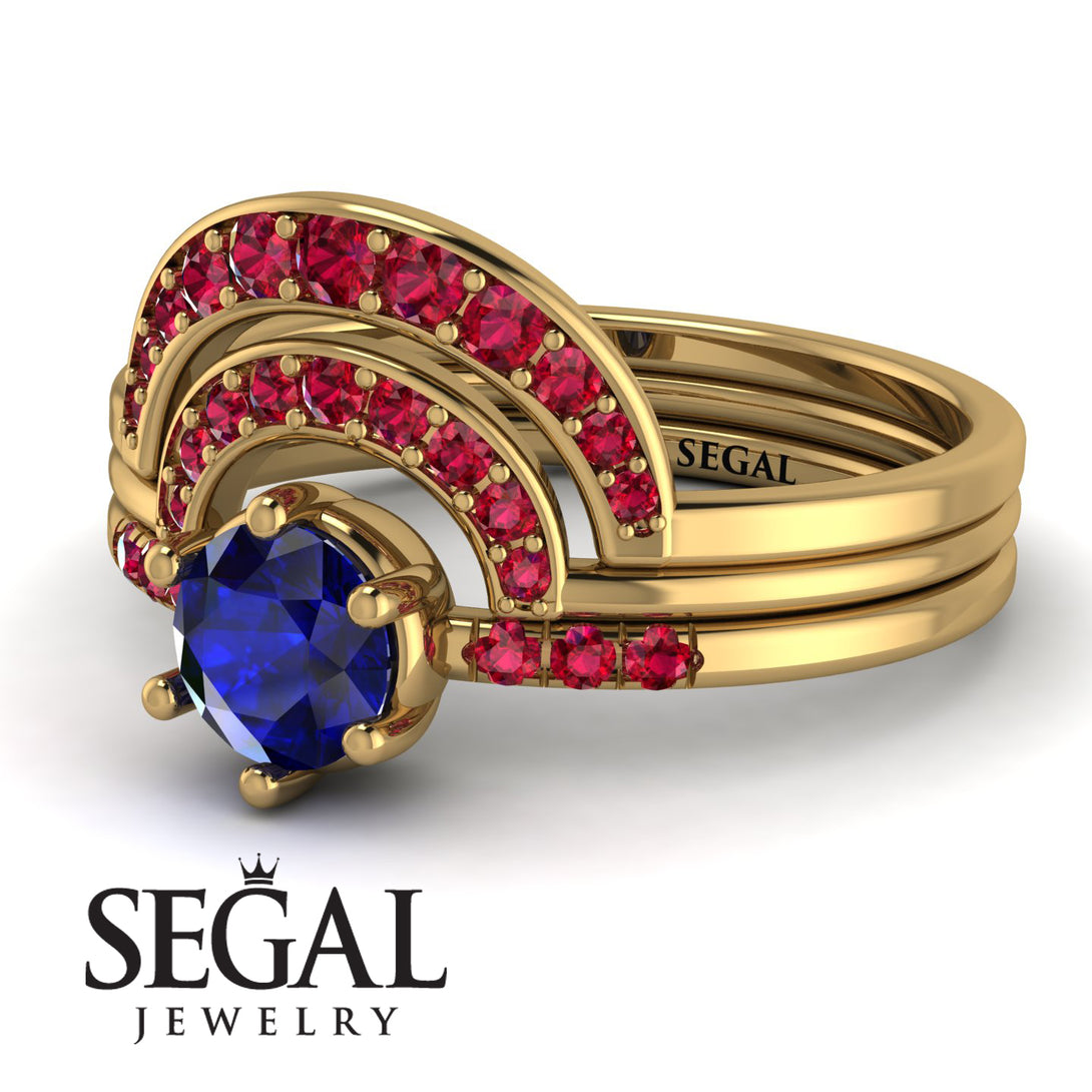 Stacking Sapphire Bridal Set - Mckenzie No. 58