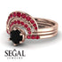Stacking Black Diamond Bridal Set - Mckenzie No. 53
