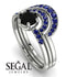 Stacking Black Diamond Bridal Set - Mckenzie No. 69 image 2