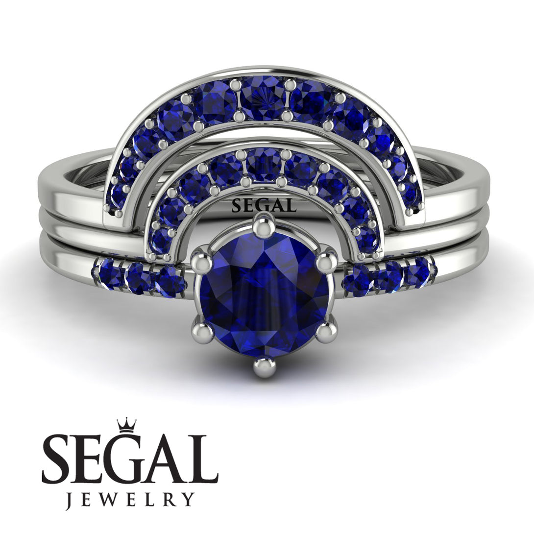 Stacking Sapphire Bridal Set - Mckenzie No. 75