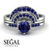 Stacking Sapphire Bridal Set - Mckenzie No. 75