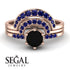 Stacking Black Diamond Bridal Set - Mckenzie No. 68 image 4