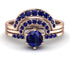 Stacking Sapphire Bridal Set - Mckenzie No. 74