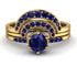 Stacking Sapphire Bridal Set - Mckenzie No. 73
