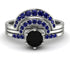 Stacking Black Diamond Bridal Set - Mckenzie No. 69 image 1