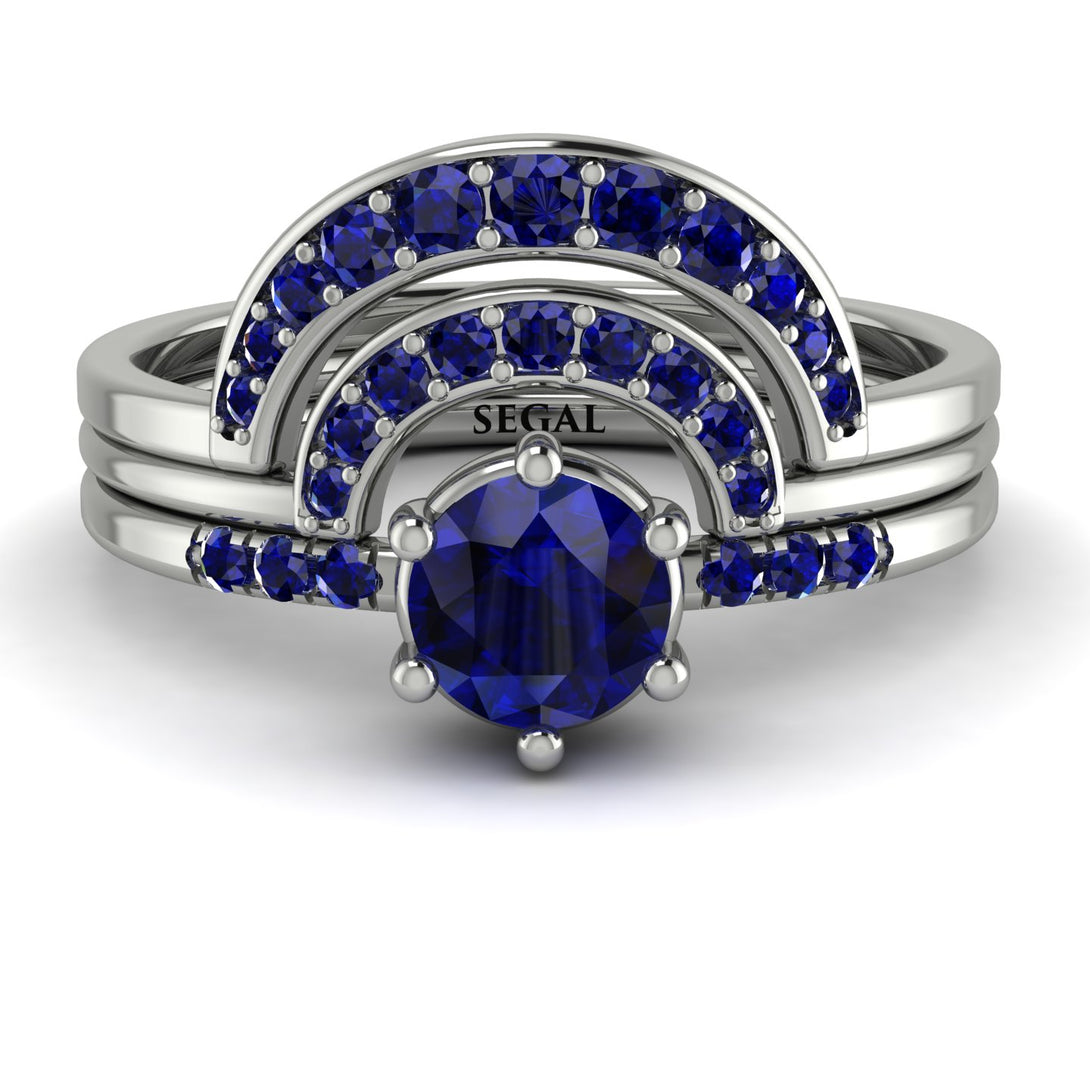 Stacking Sapphire Bridal Set - Mckenzie No. 75
