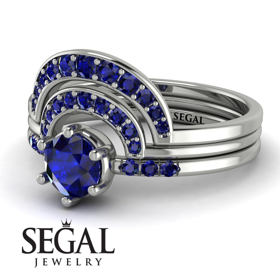 Stacking Sapphire Bridal Set - Mckenzie No. 75