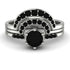 Stacking Black Diamond Bridal Set - Mckenzie No. 39