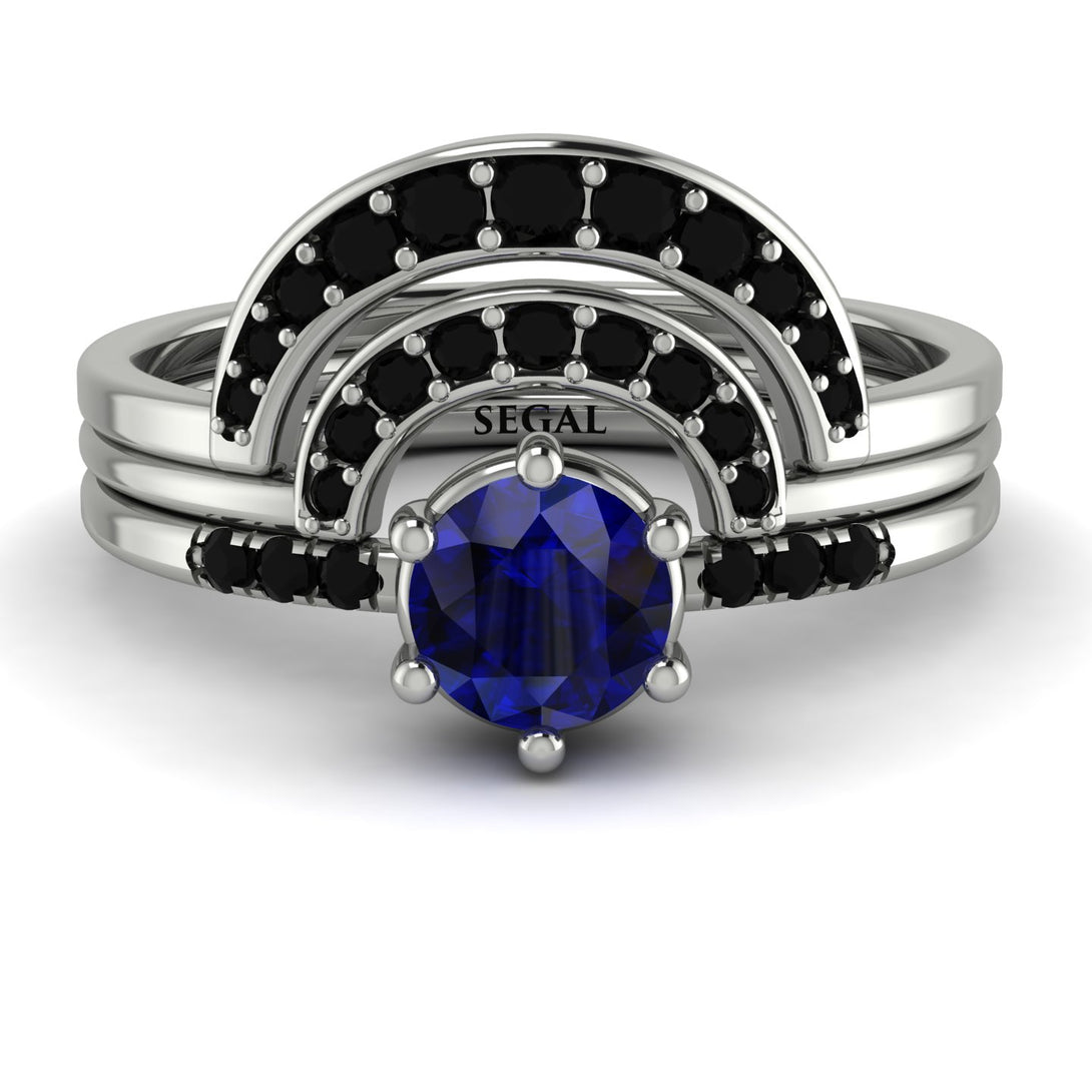 Stacking Sapphire Bridal Set - Mckenzie No. 45