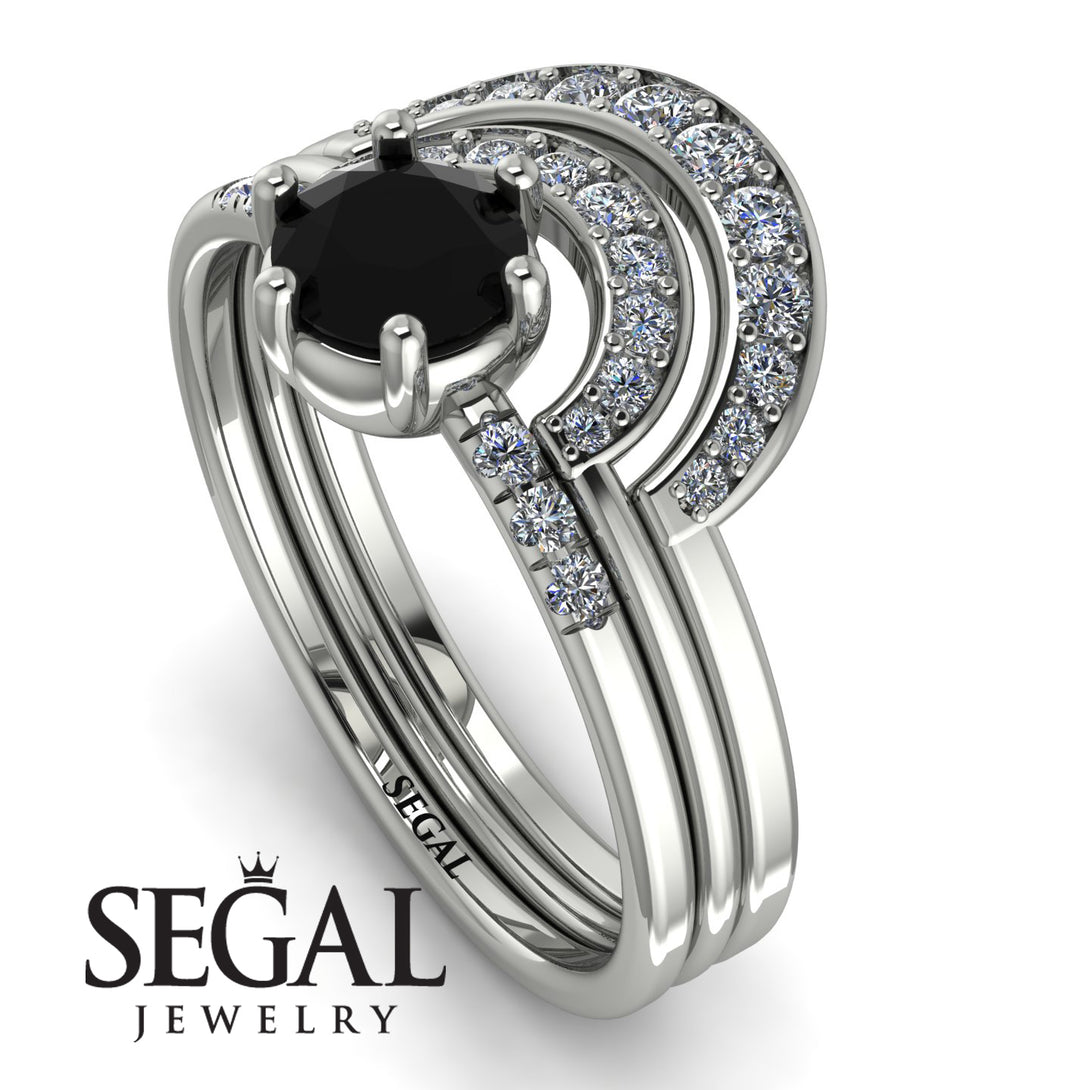 Stacking Black Diamond Bridal Set - Mckenzie No. 9
