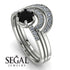 Stacking Black Diamond Bridal Set - Mckenzie No. 9