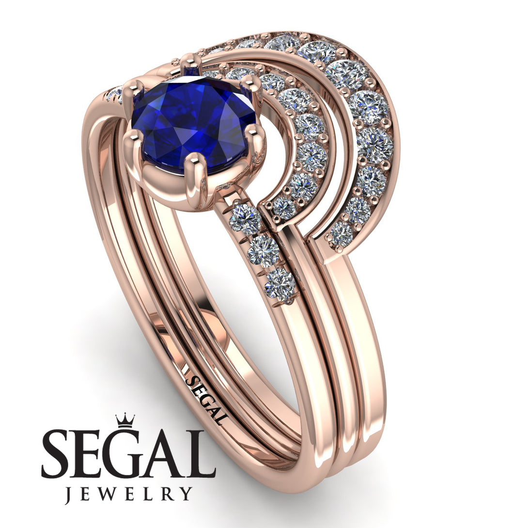 Stacking Sapphire Bridal Set - Mckenzie No. 14