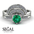 Stacking Emerald Bridal Set - Mckenzie No. 6