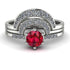 Stacking Ruby Bridal Set - Mckenzie No. 12