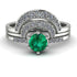 Stacking Emerald Bridal Set - Mckenzie No. 6