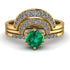 Stacking Emerald Bridal Set - Mckenzie No. 4