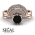 Stacking Black Diamond Bridal Set - Mckenzie No. 8 image 10