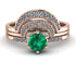 Stacking Emerald Bridal Set - Mckenzie No. 5