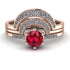 Stacking Ruby Bridal Set - Mckenzie No. 11