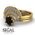 Stacking Black Diamond Bridal Set - Mckenzie No. 7