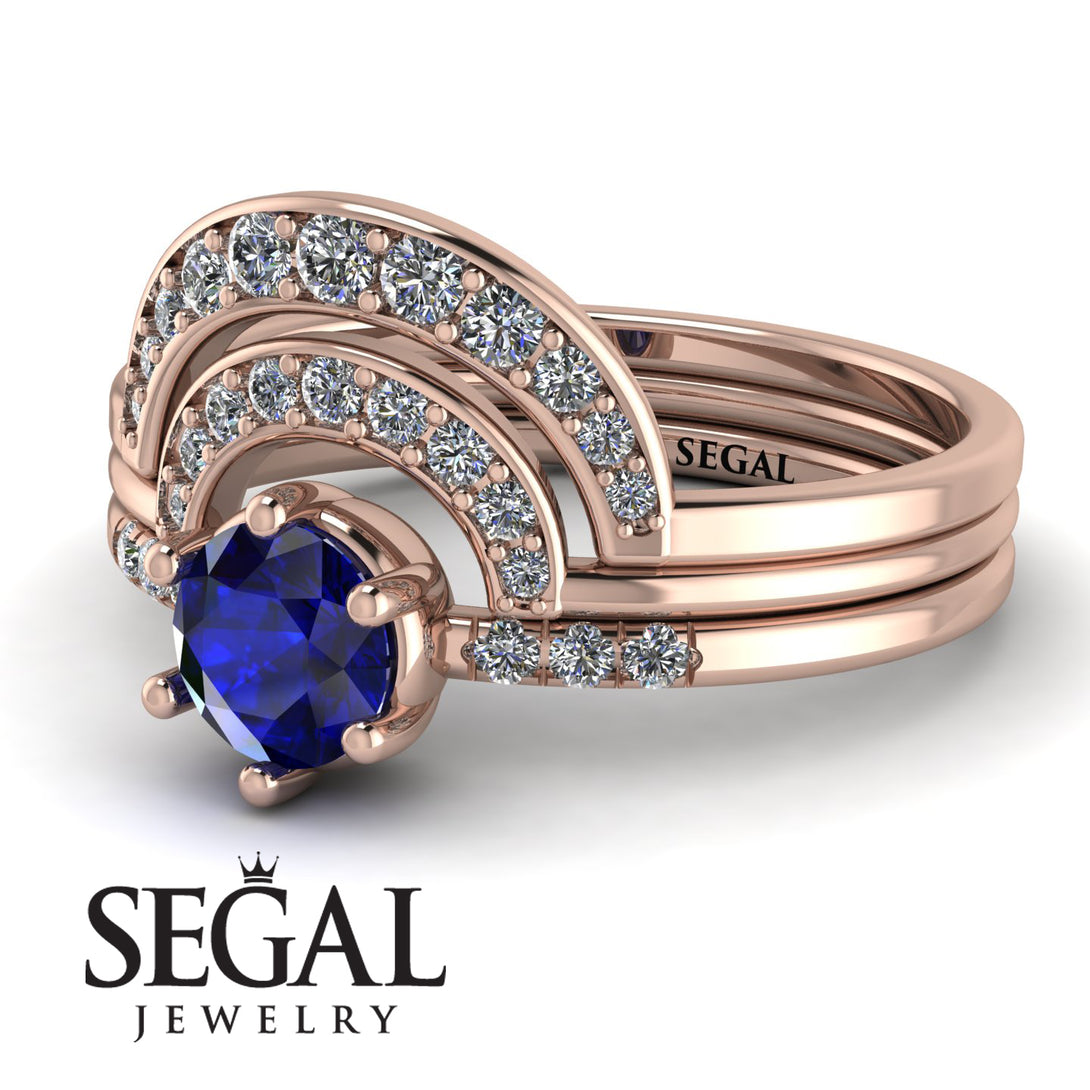 Stacking Sapphire Bridal Set - Mckenzie No. 14