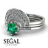 Stacking Emerald Bridal Set - Mckenzie No. 6