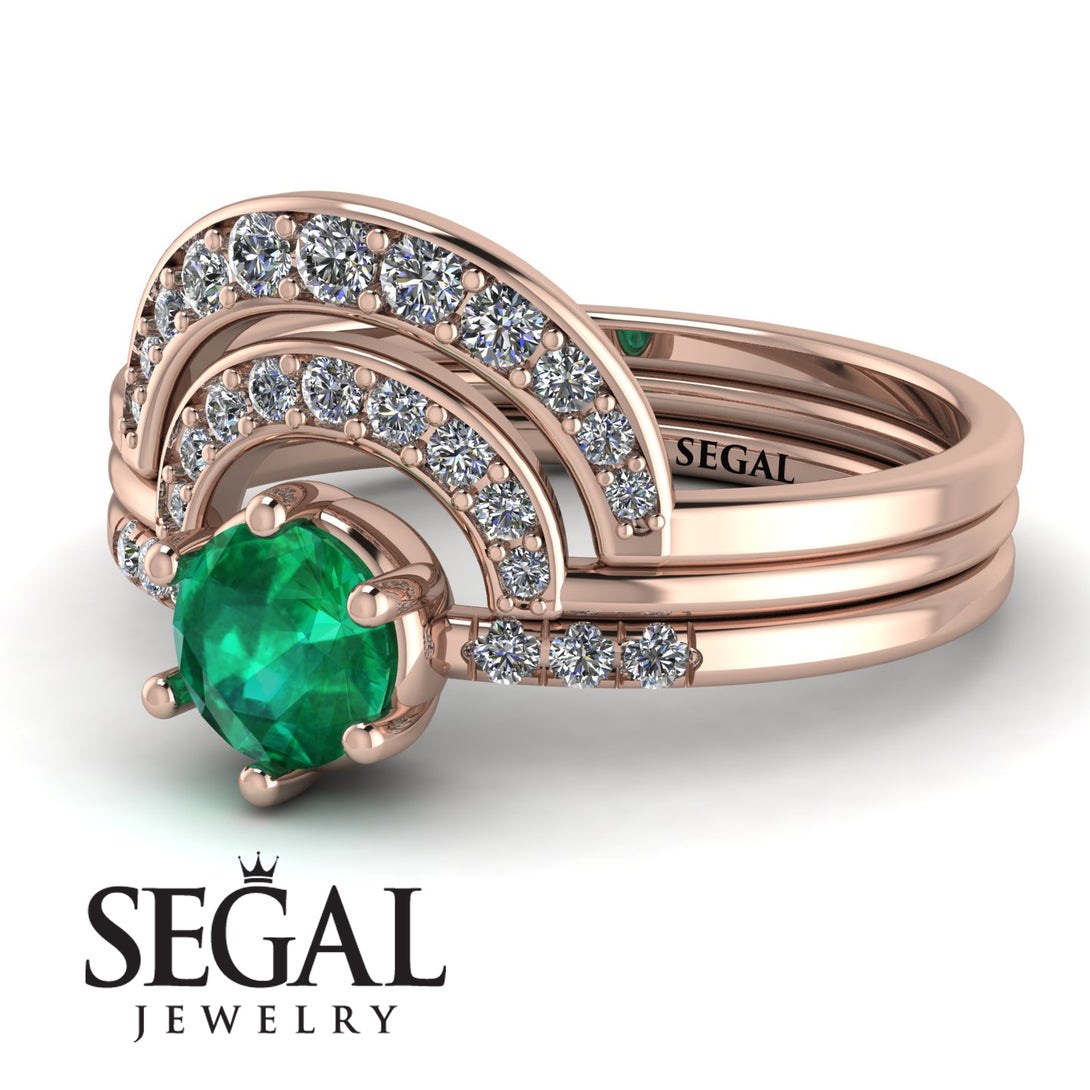 Stacking Emerald Bridal Set - Mckenzie No. 5