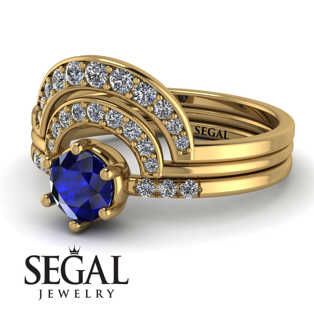 Stacking Sapphire Bridal Set - Mckenzie No. 13