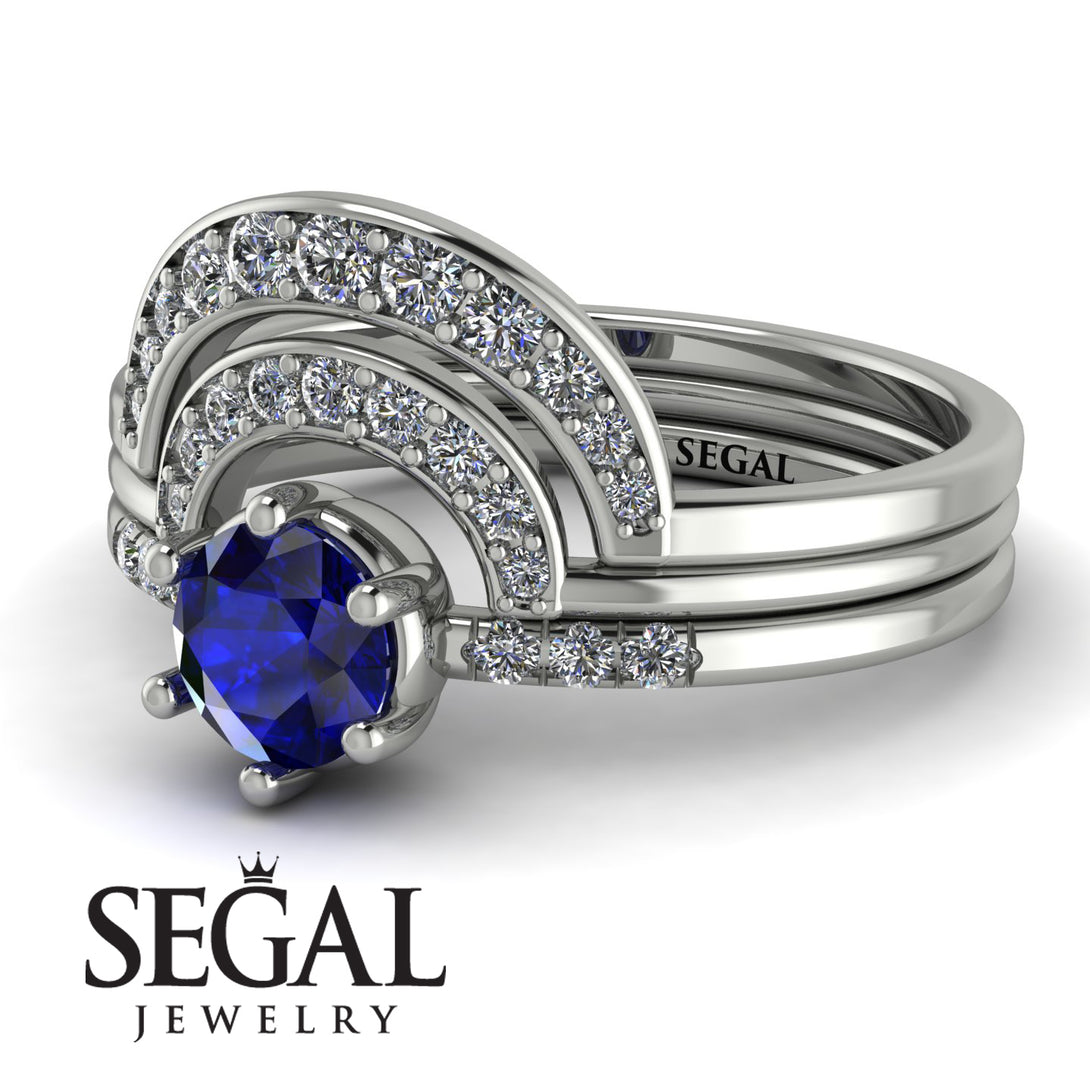 Stacking Sapphire Bridal Set - Mckenzie No. 15