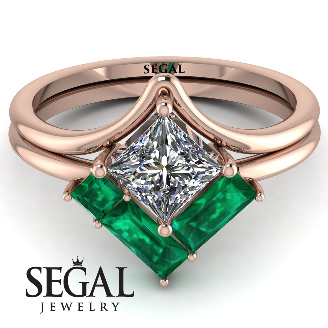 Stacking Princess Diamond Ring - Elise No. 17