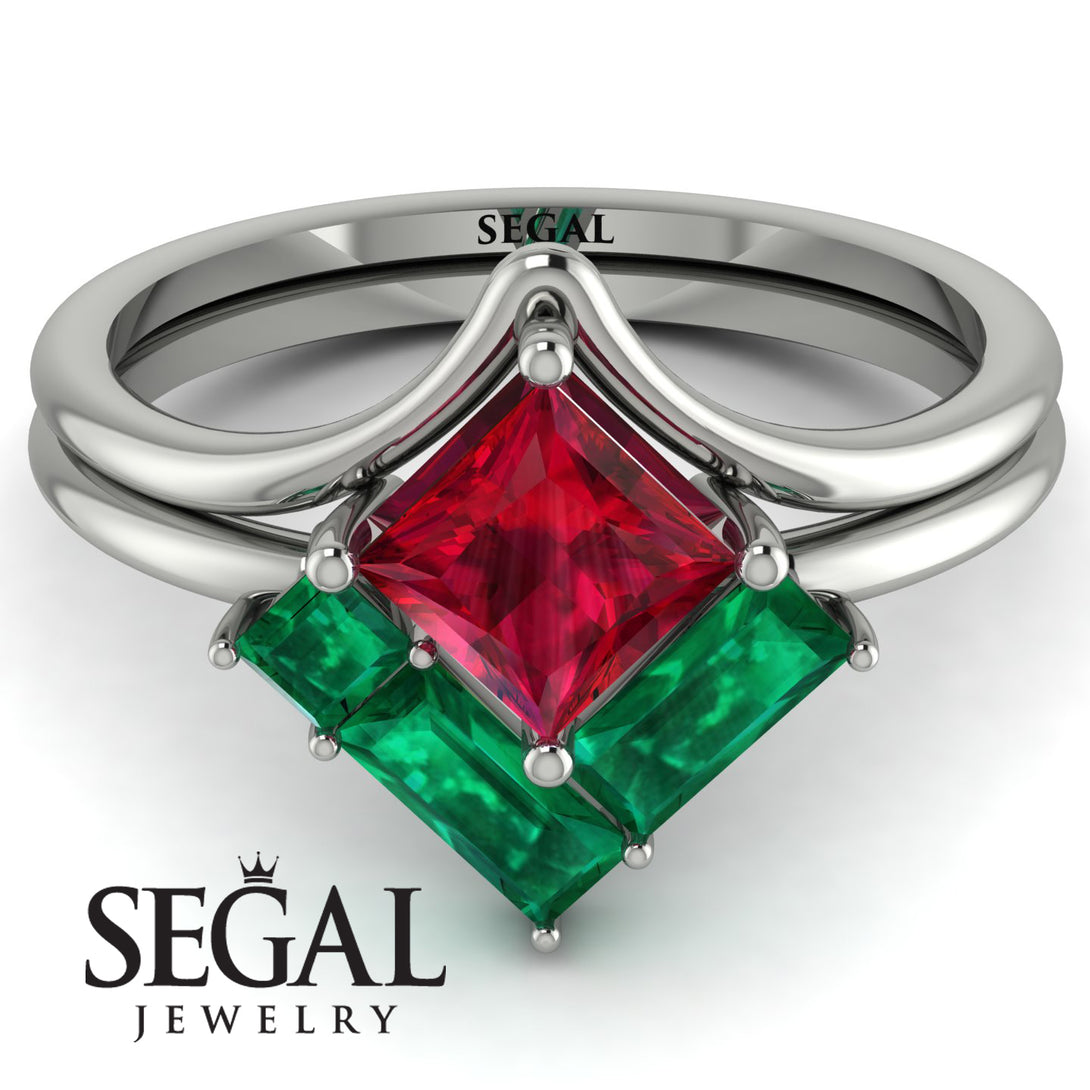 Stacking Princess Ruby Ring - Elise No. 27