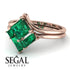 Stacking Princess Emerald Ring - Elise No. 20