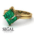 Stacking Princess Emerald Ring - Elise No. 19