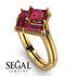 Stacking Princess Ruby Ring - Elise No. 55