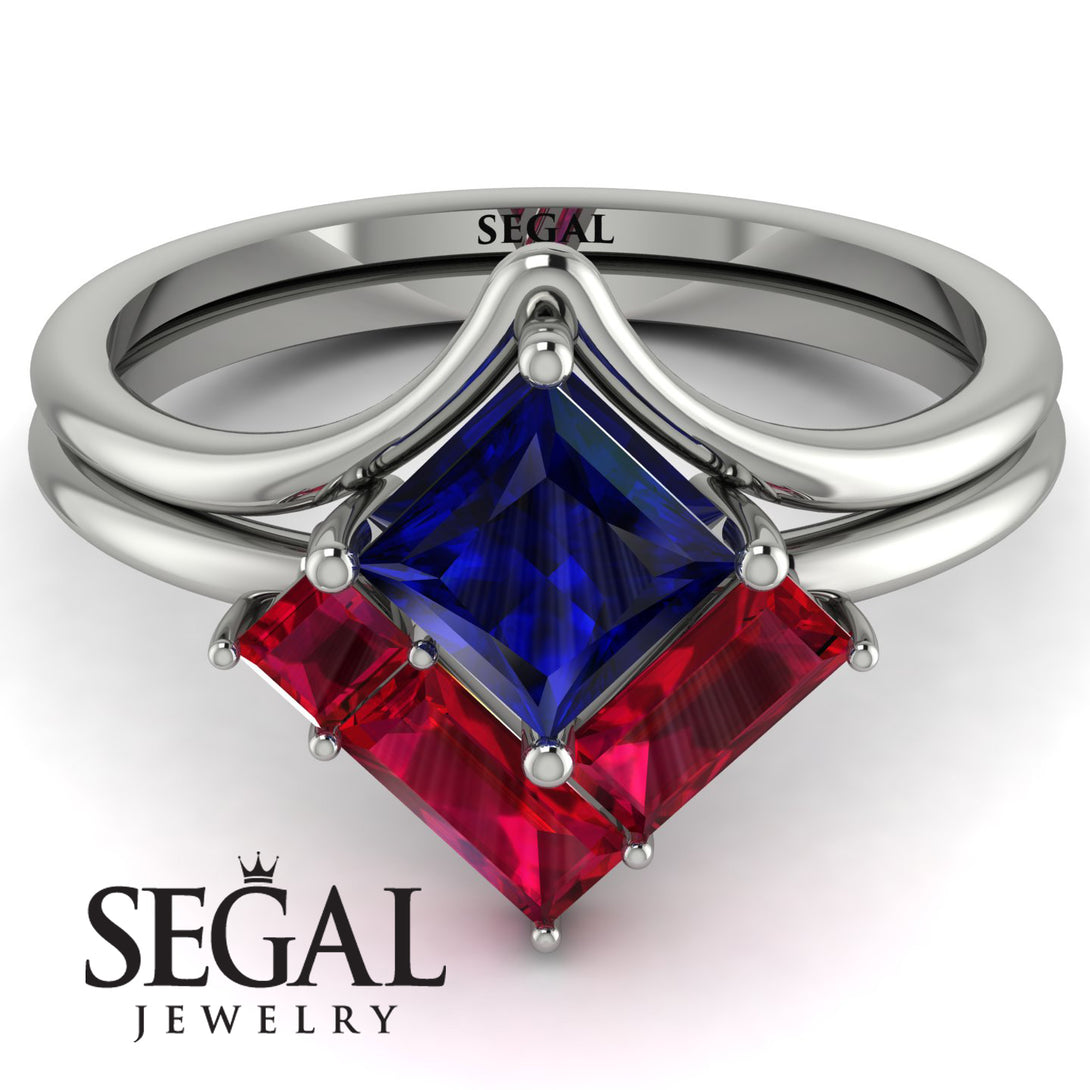 Stacking Princess Sapphire Ring - Elise No. 60