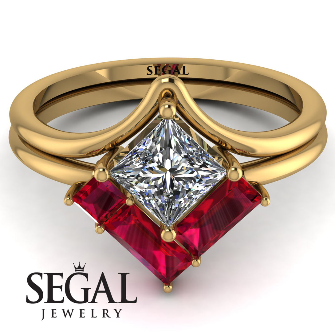 Stacking Princess Diamond Ring - Elise No. 46