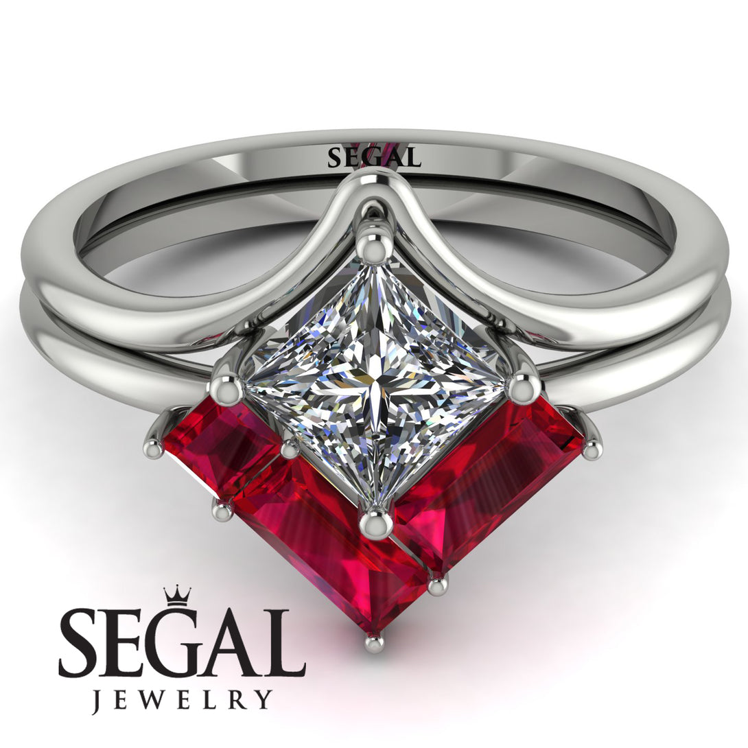 Stacking Princess Diamond Ring - Elise No. 48