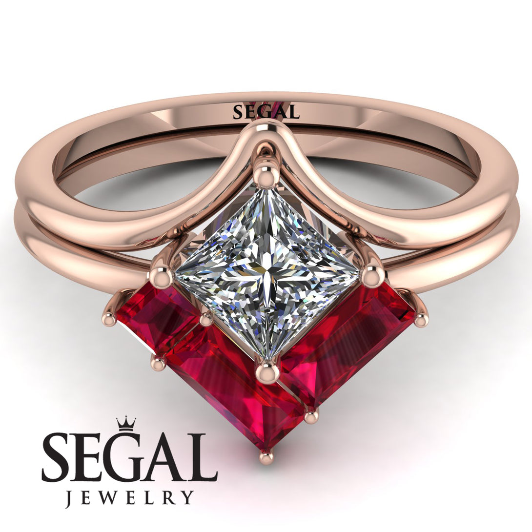 Stacking Princess Diamond Ring - Elise No. 47