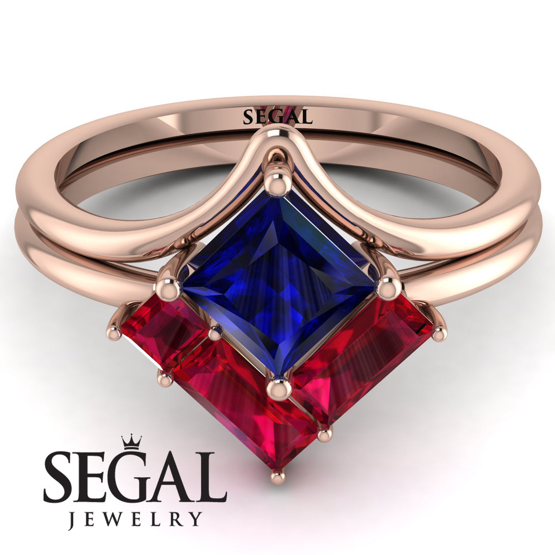 Stacking Princess Sapphire Ring - Elise No. 59