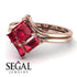 Stacking Princess Ruby Ring - Elise No. 56
