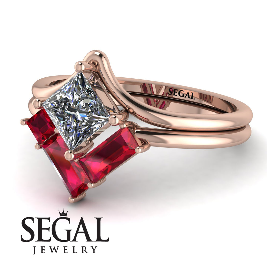 Stacking Princess Diamond Ring - Elise No. 47