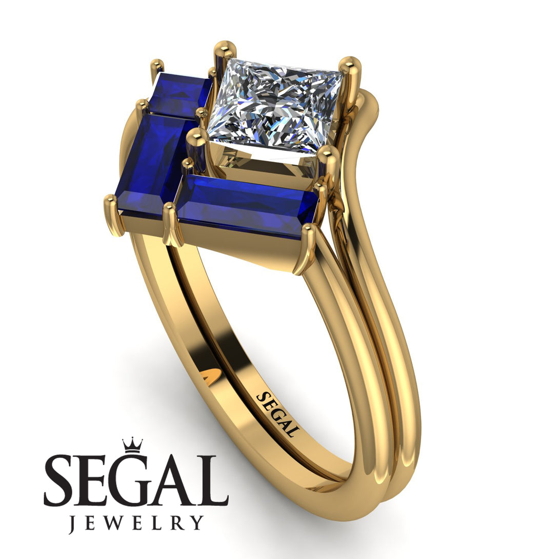 Stacking Princess Diamond Ring - Elise No. 61