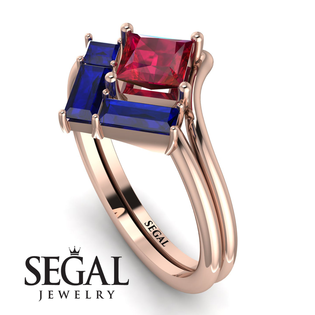 Stacking Princess Ruby Ring - Elise No. 71