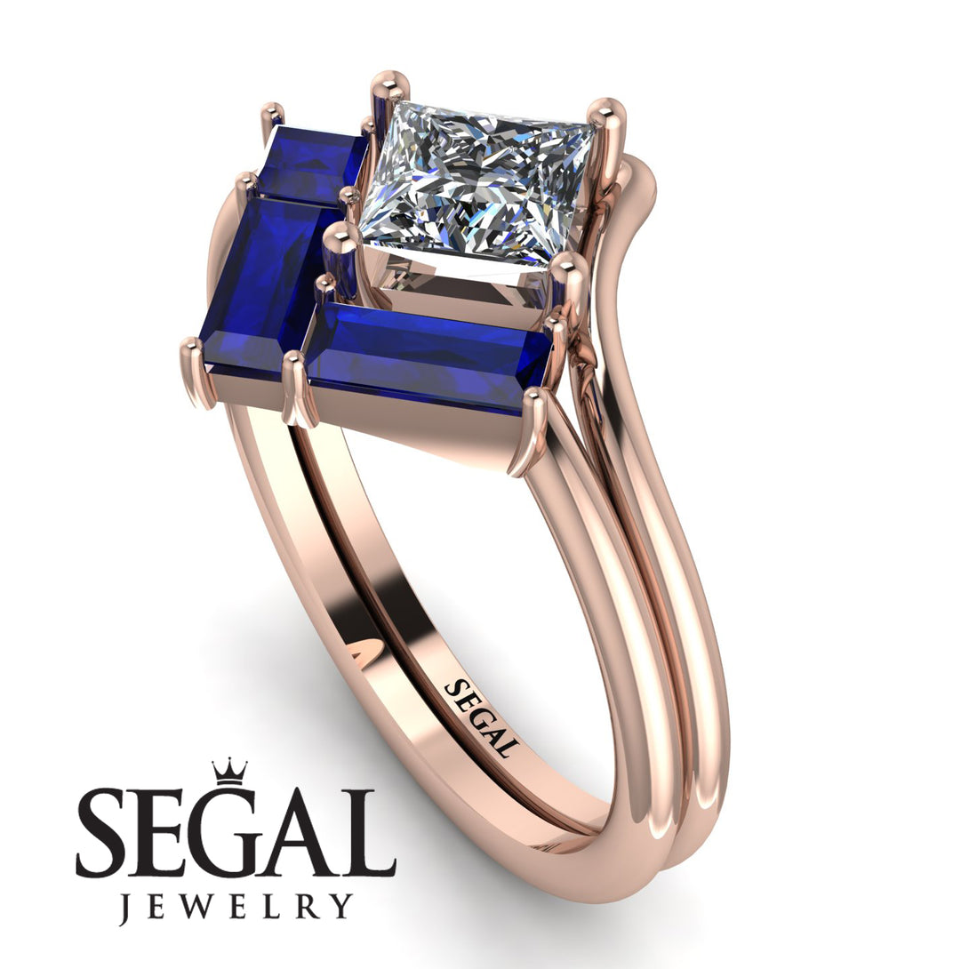 Stacking Princess Diamond Ring - Elise No. 62